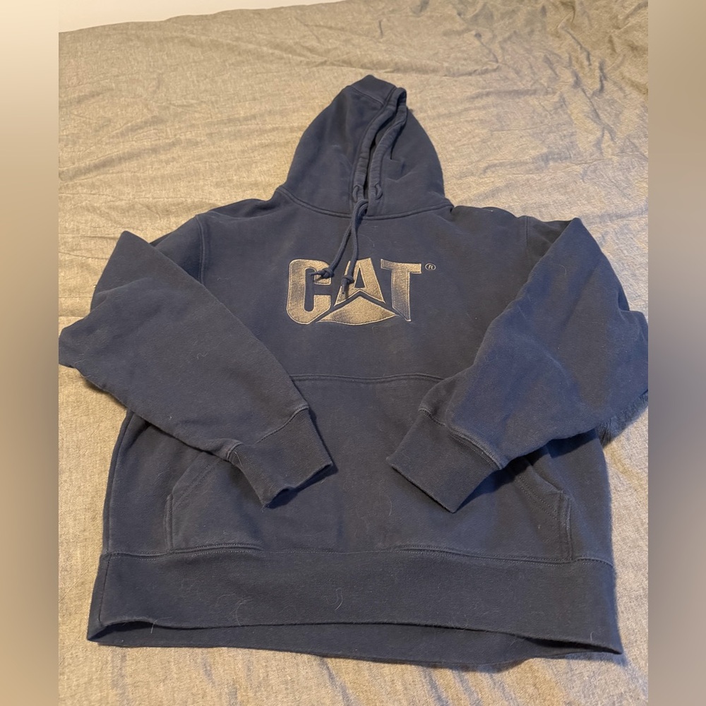 Caterpillar Dark Blue Hoodie for Men